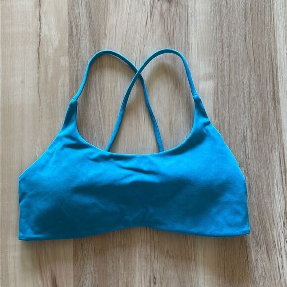 Aurola Blue Racerback Sports Bra - Picture 1 of 4